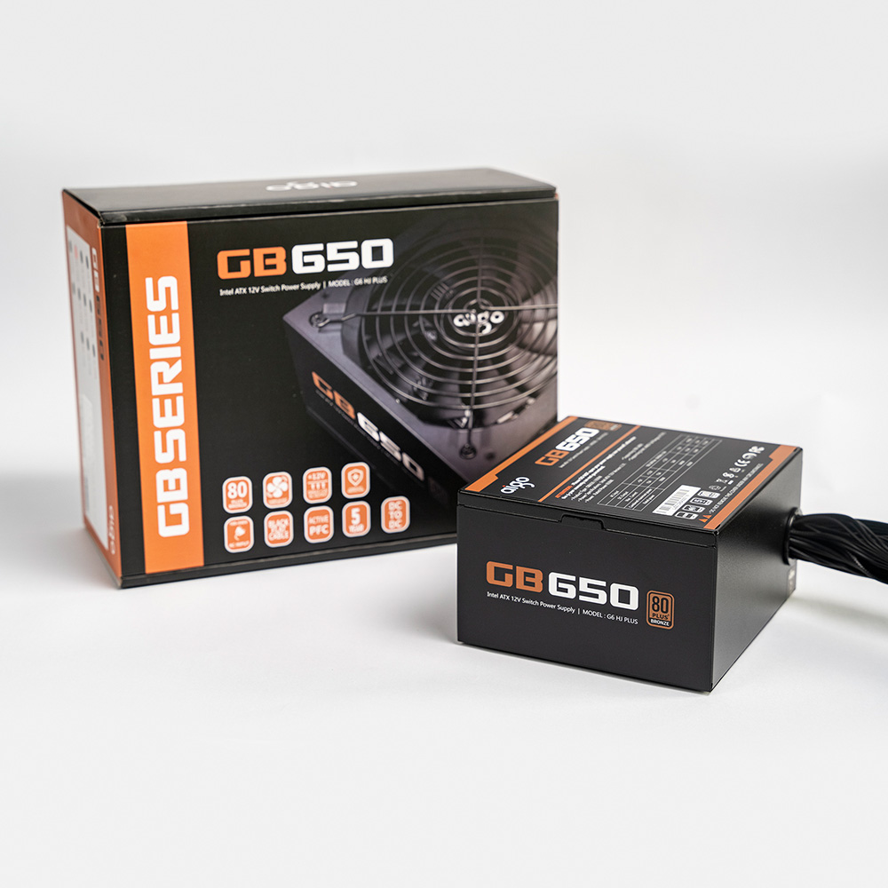 Nguồn máy tính AIGO Bronze GB650 - 650w (80 Plus Bronze/Màu Đen)